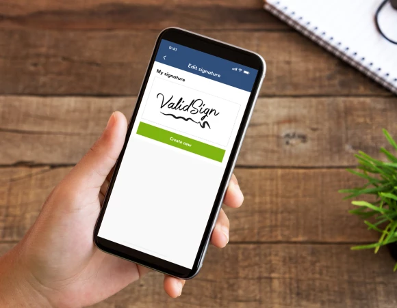 Validsign mobiele webapplicatie